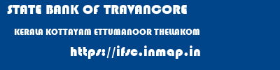 STATE BANK OF TRAVANCORE  KERALA KOTTAYAM ETTUMANOOR THELLAKOM  ifsc code